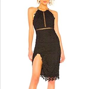 Bardot Tabytha Halter dress in black- Sz 4 AUS (XS). Brand new with tags